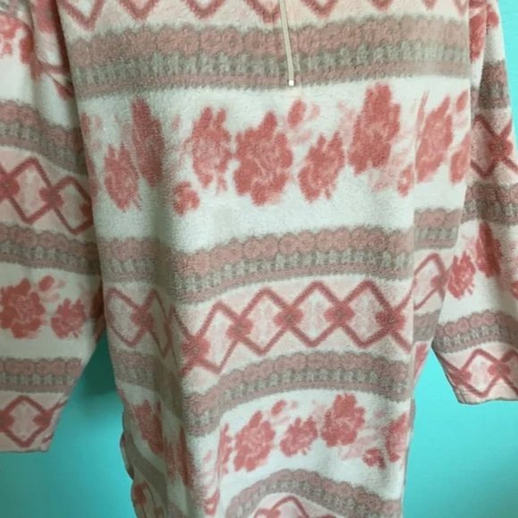 Victoria’s Secret Vintage 90’s Country Knit Partial Zip Pattern Sweater Top M - Picture 4 of 10